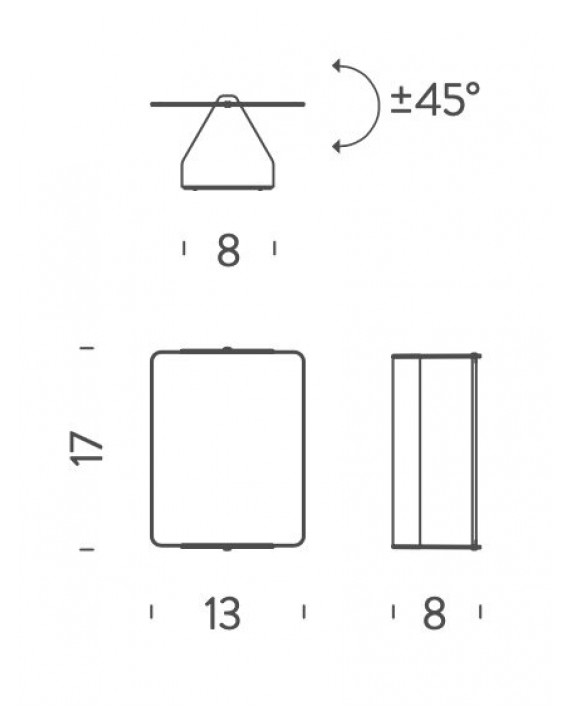 Nemo Applique à Volet Pivotant Wall Lamp